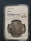 1904 O Morgan Silver Dollar NGC MS-62