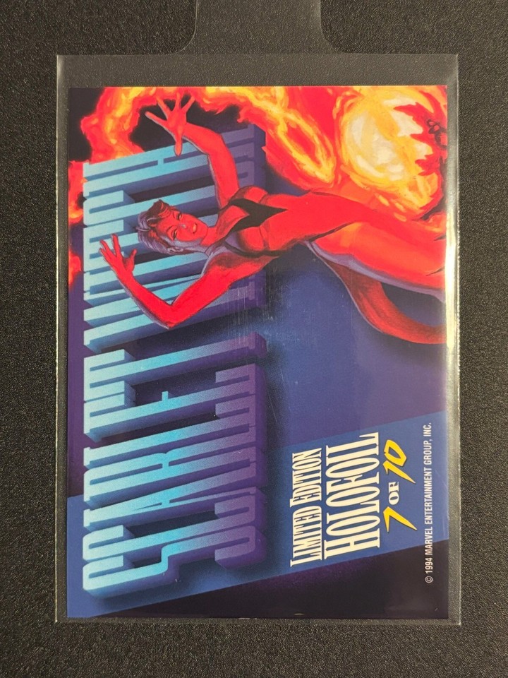 1994 Marvel Masterpieces Scarlet Witch Gold Holofoil Limited Edition 7