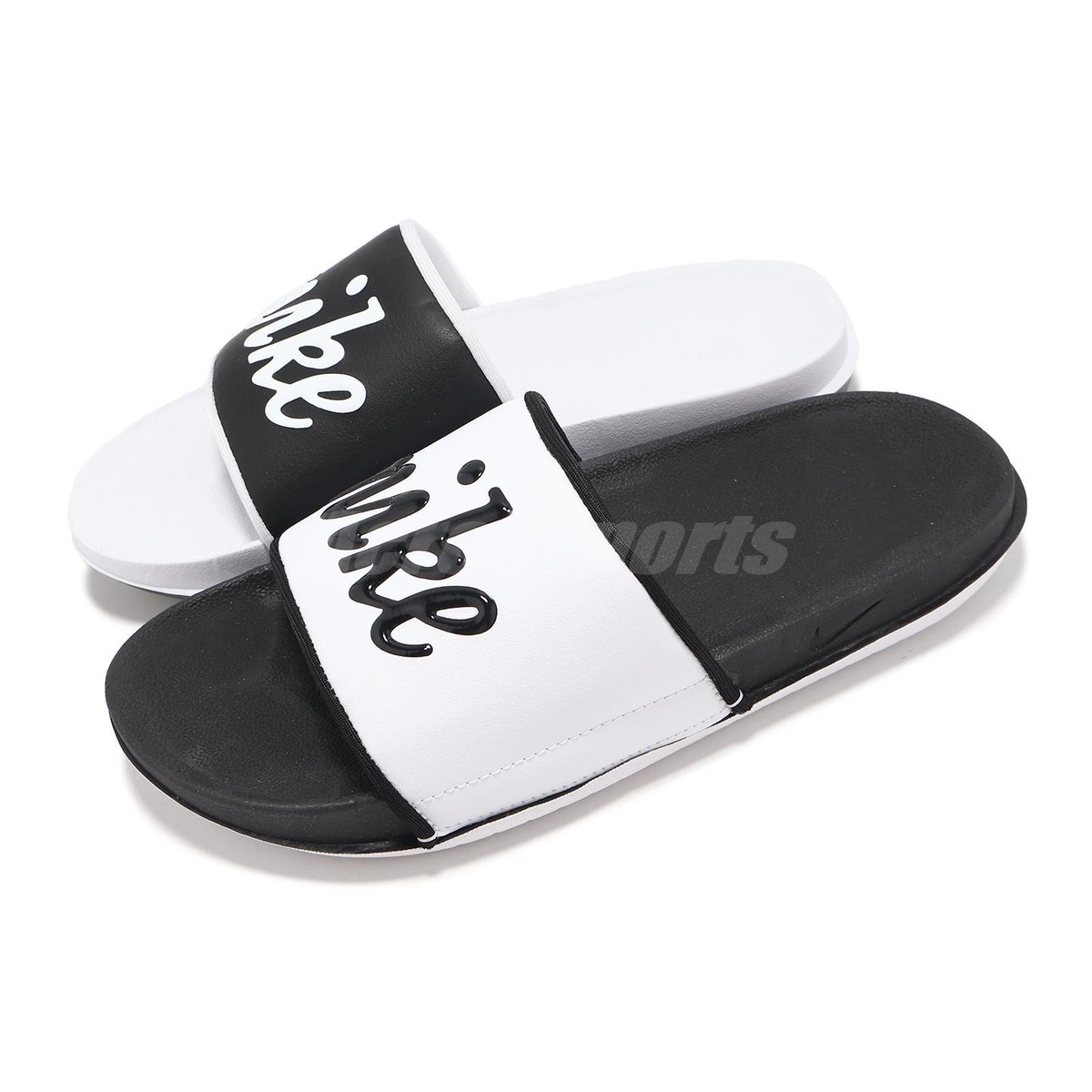 Nike Wmns Offcourt Slide Mix White Black Women Slip On