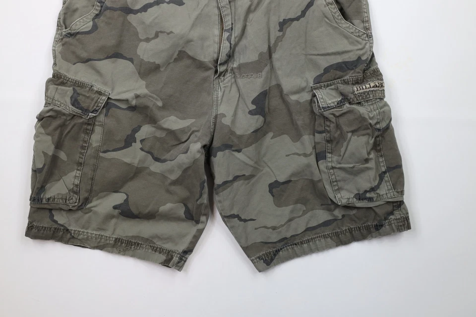 Винтажные мужские камуфляжные шорты-карго Billabong для серфинга 38 с выцветшим надписью как есть - Изображение 4 из 4