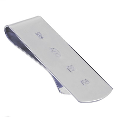 Sterlingsilber Slim Featured Markenzeichen Geldclip in Geschenk Präsentationsbox