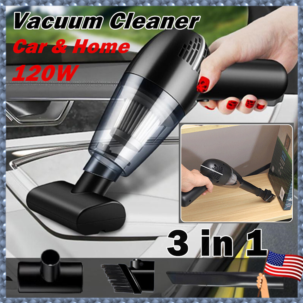120W Cordless Handheld Vacuum for Home and Car with 3-in-1 Design