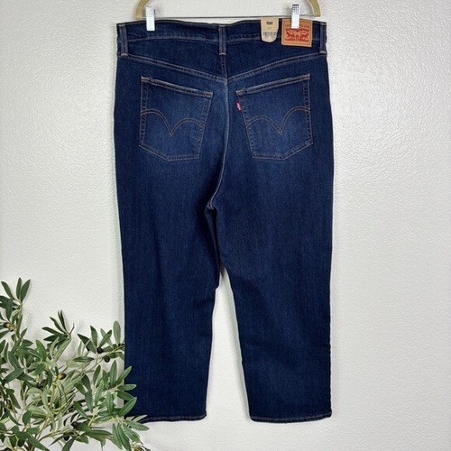 NWT LEVI'S Ribcage Straight Ankle Jeans - 16W - Picture 2 of 9