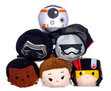 Star Wars Force Awakens Sotf Bean Toys Disney Tsum Kylo Finn Rey BB8 Poe 4 Inch