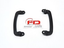 COPPIA MANIGLIE INTERNE TIRO PORTA IN PLASTICA NERA PER FIAT 500 EPOCA