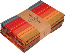 Urban Villa Kitchen Towels Cuisine Stripes Premium Quality 100% Cotton Dish Towe