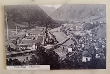 CARTOLINA DEL PONTE NOSSA SUL SERIA PER ZURIGO  CON INTERESSANTE AFFRANCATURA