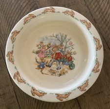Bunnykins 1936 Royal Doulton English Fine Bone China Children s Bowl