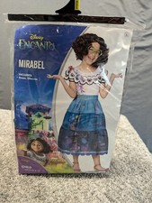 Disney Encanto Mirabel Costume Child Size M 8-10 W/ Glasses Halloween Dress Up