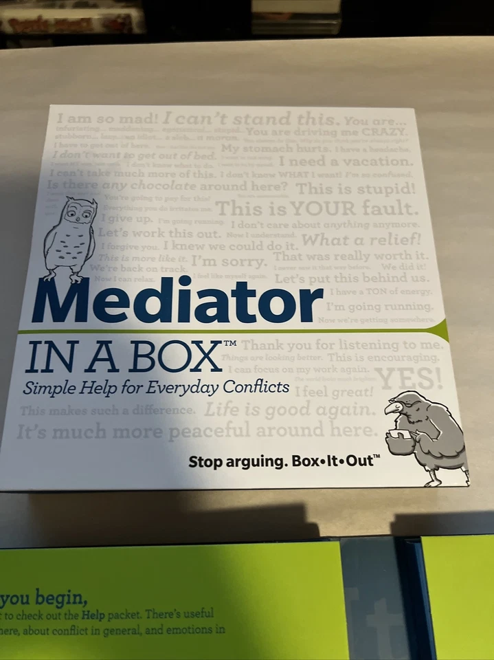 Rare Mediator In A Box Stop Arguing. Box.It.Out Activity Game For Conflict - Image 2 of 4