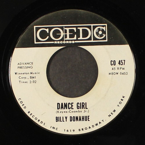 BILLY DONAHUE dance girl / leading lady COED 7" Single 45 RPM eBay