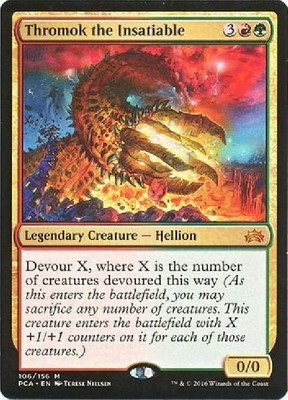 Individual Magic The Gathering Cards Thromok The Insatiable 106 156 Near Mint Mtg Planechase Anthology Pca 2b3 Toys Hobbies
