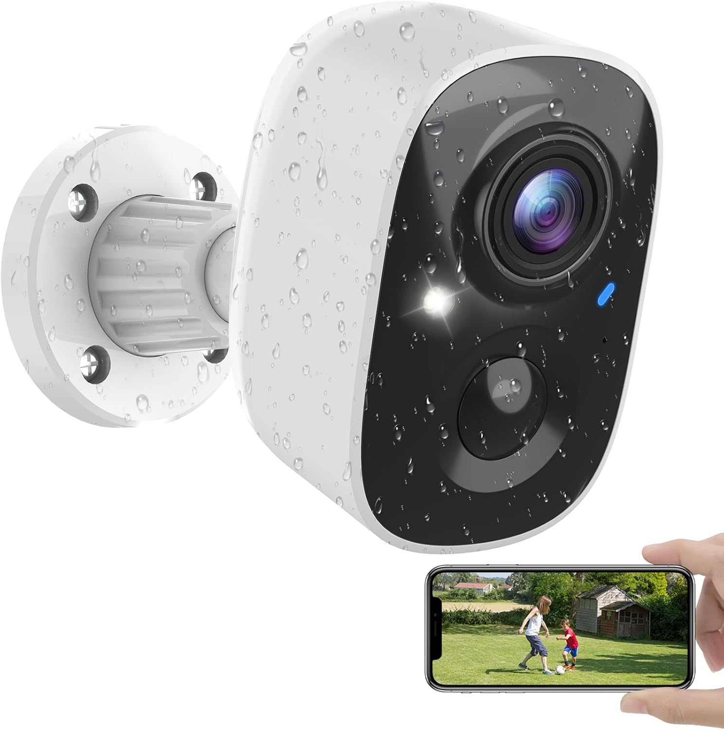 Security Cameras Wireless Outdoor, Battery Powered Cameras for Home Security ...