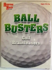 Ball Busters ~ Golf Brainteasers Card Game by University Games NEW / Sealed