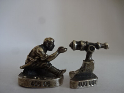 Metallfigur / Kosake / Campain of Ermak / Nr.406 06 / Altsilber / Groza & Kanone