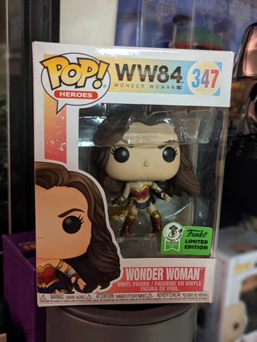 Funko Pop 2021 ECCC Exclusive WW84 Wonder Woman w/ Con Sticker BNIB