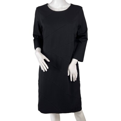 chico's black midi dress Travelers Rhinestone Scoopback Midi Dress