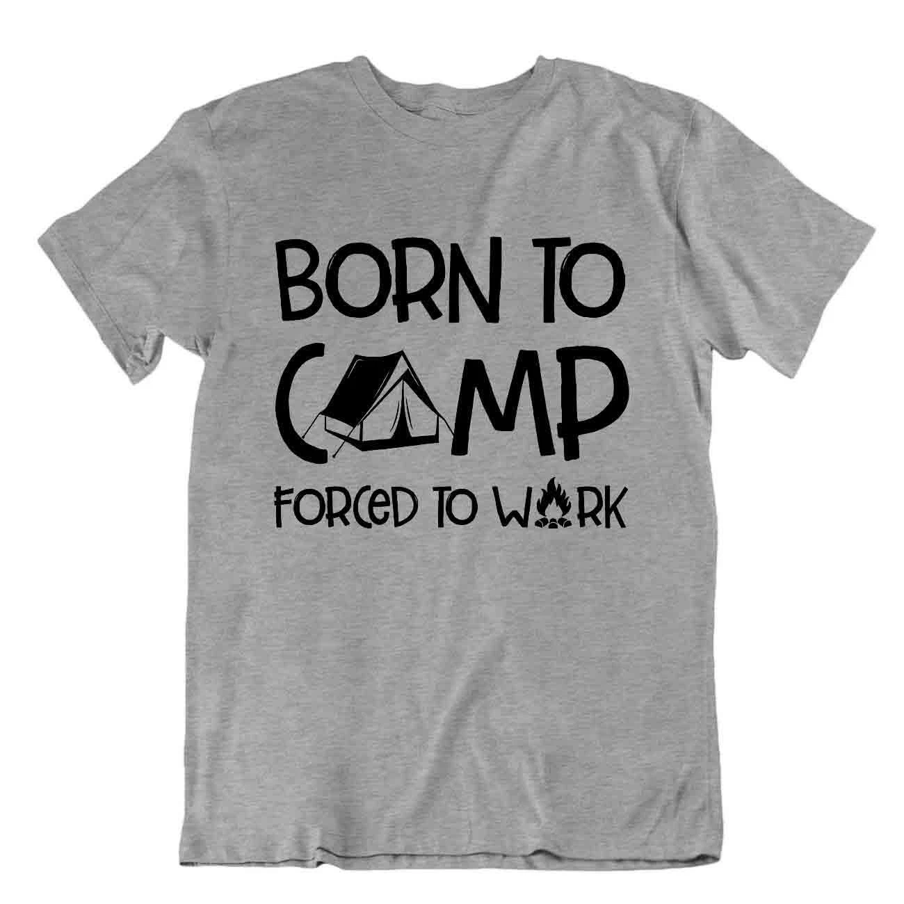 Camping Outside Trip T-Shirt Tee Cool Born Work Gift Cute Funny Outdoor Fresh