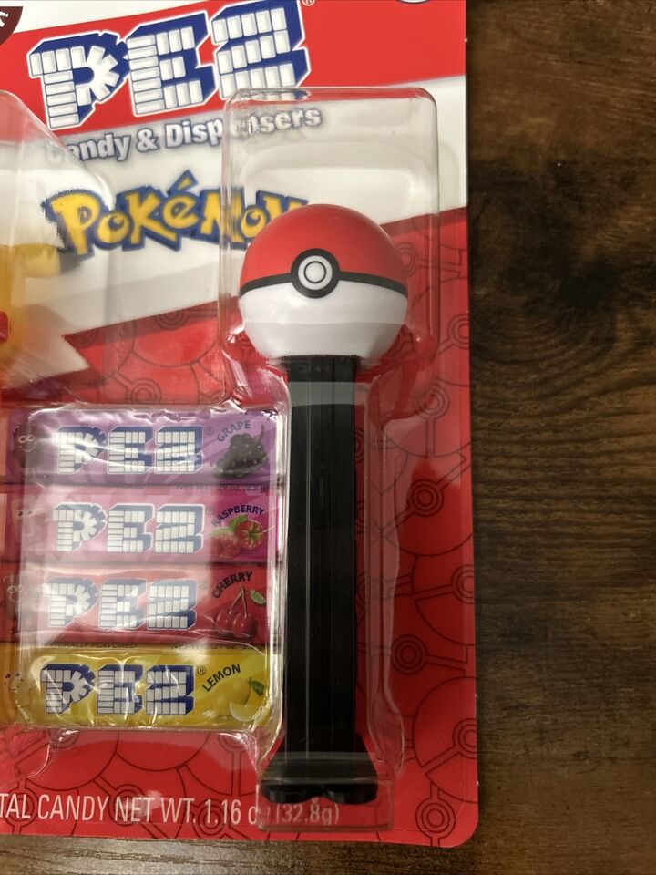 Pez Pokémon Candy Dispenser Pikachu & Pokeball With Candy Collectible ...