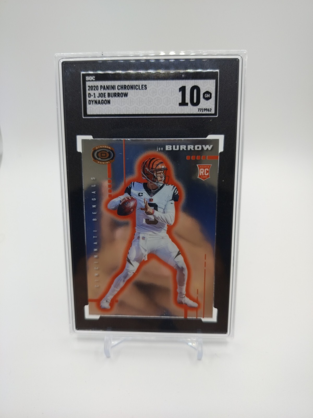 Joe Burrow 2020 Panini Chronicles Dynagon Football RC #D-1 SGC 10