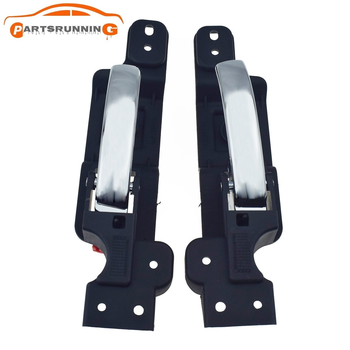 Car Handle TRQ Left Interior Door Handle Chrome Drivers Side Compatible... Dodge Challenger - Foto 4