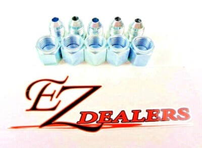 Hydraulic 1/4'' JIC STEEL PLUGS & CAPS -4 AN fittings 5 SETS (10 PCS TOTAL)