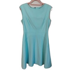 Calvin Klein Baby Blue A-Line Dress Sz 8 Career Cocktail Excellent Condition