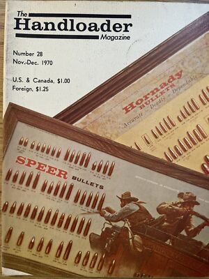 HANDLOADER AMMUNITION RELOADING JOURNAL  -  NOV - DEC 1970