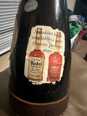 1983年 フック・アップ / コモンウェルス・ディスティラリー　陶器製デカンタ VTG George Dickel Tennessee Powder Horn Whiskey Glass Bottle