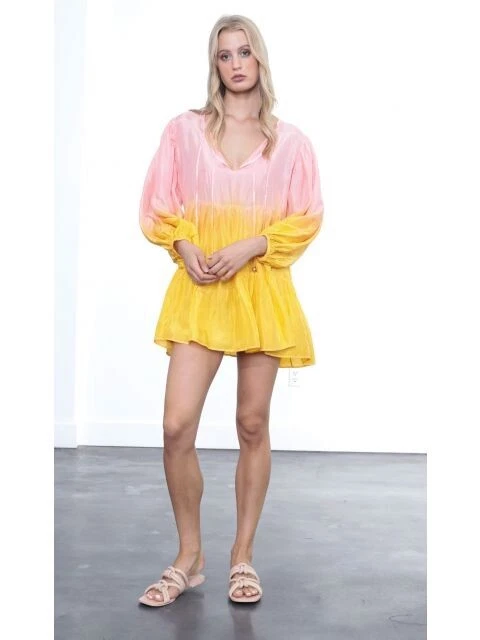 Karina Grimaldi Mia Mini pink and orange Ombre Dress XS New with tags | eBay