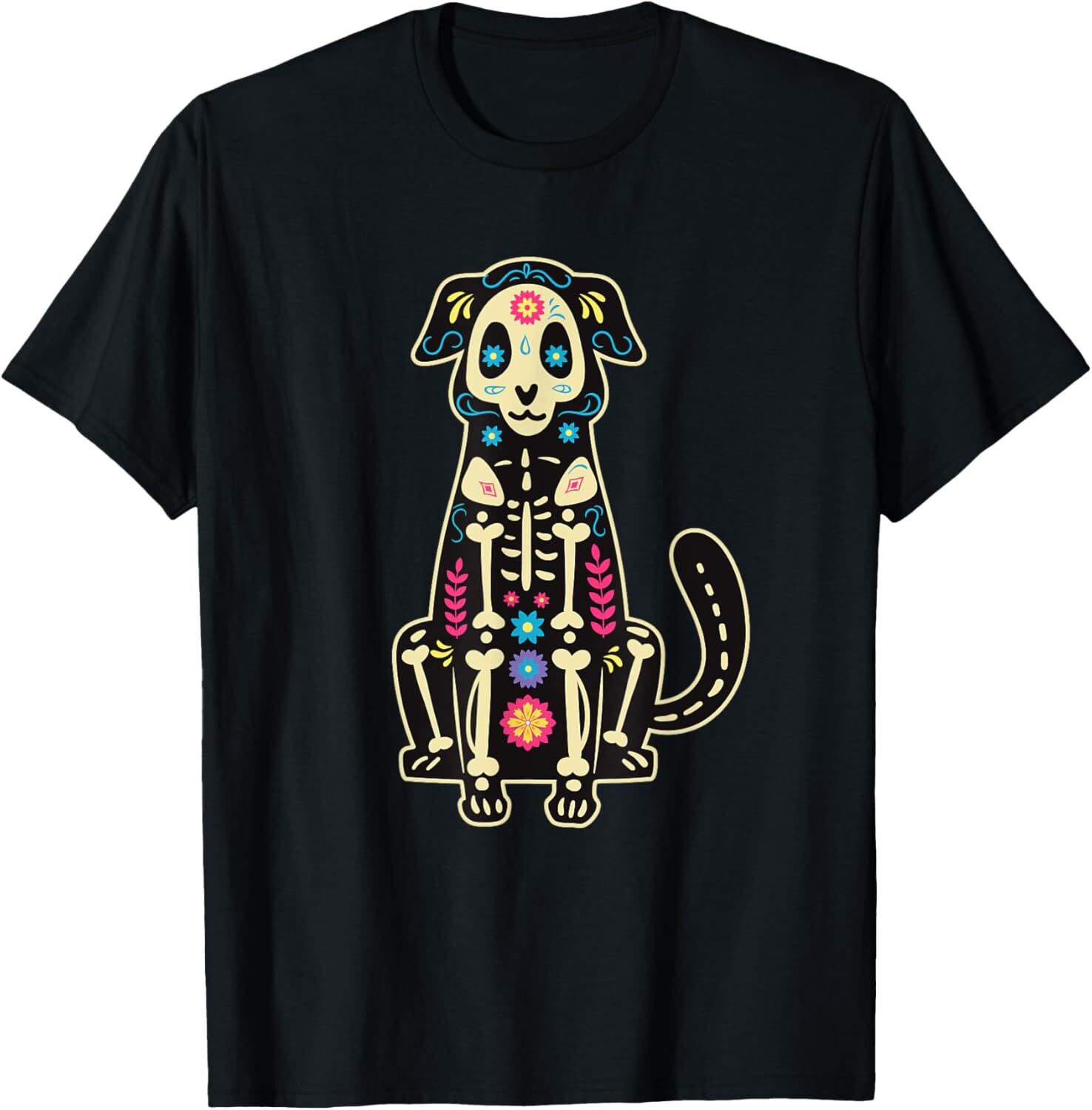 Día de los Muertos Disfraz Mujer Hombre Niño Esqueleto Perro Camiseta Sudadera con Capucha
