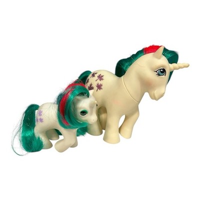Vintage Hasbro My Little Pony Gusty G1 Unicorn  Leaves Baby Gusty Beddy Bye Eyes