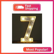 NWLight Marquee Light Letters for Table Decorations, Glitter Light Up Signs for