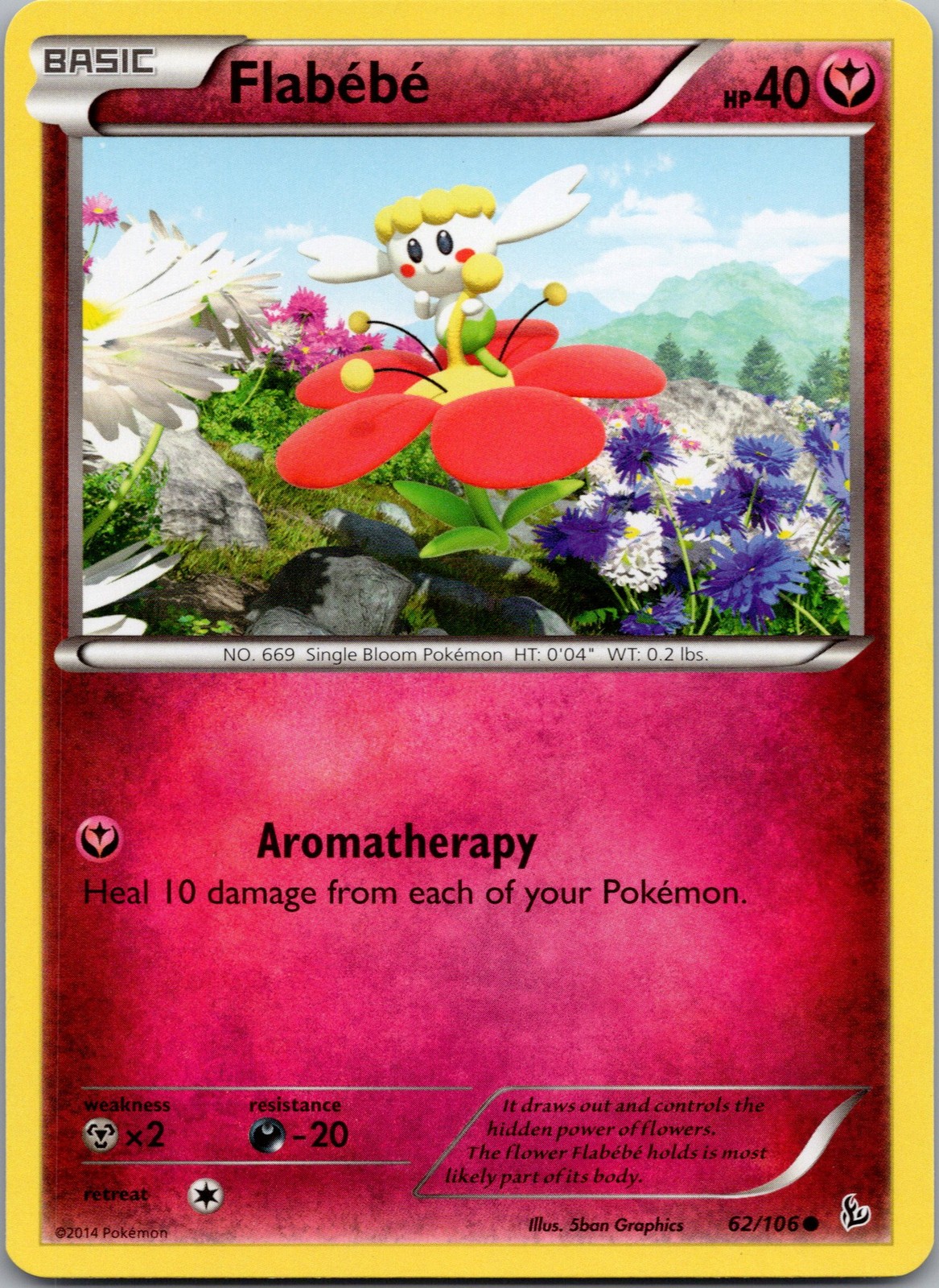 Flabebe (62) Common XY - Flashfire 62/106 NM