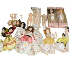  1 1950s Large Lot Hard Plastic Celluloid Doll Making  Repair's