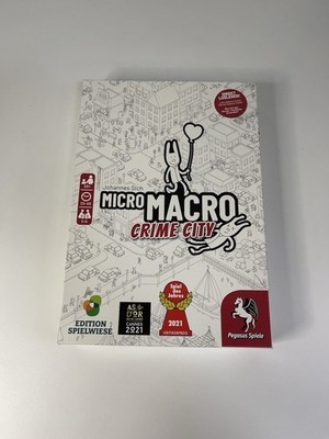 Pegasus Spiele Micro Macro Crime City Gesellschaftsspiel Top Zustand