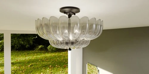 Quoizel WHP1716 Whitecap 4 Light 16"W Semi-Flush Bowl Ceiling - Mottled Cocoa - Picture 6 of 7