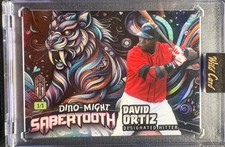 2024 Wild Card Dino-Might David Ortiz True 1/1 Sabertooth Case Hit SSP