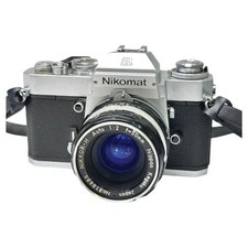 Nikon Nikomat EL NIKKOR H Auto 50mm F2 Body Lens Set Z7715 From Japan