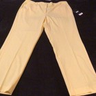 NWT DKNY Womens The Essex Pant Size 18 Yellow MSRP $89.00 TJM — photo 2