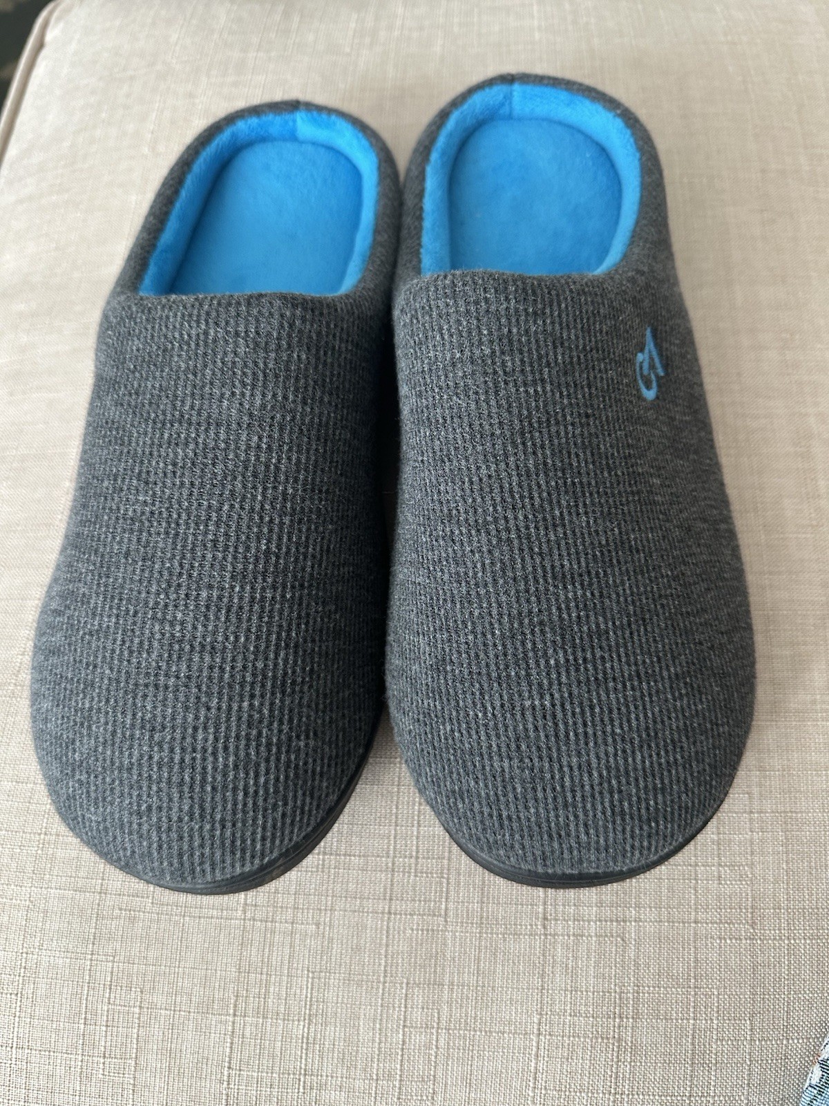 SAOLA VeraCosy Pantofole Uomo Bicolore Memory Foam Suola in Gomma Resistente Taglia 9 10