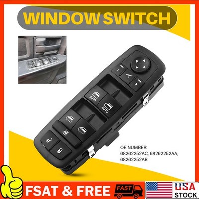Driver Side Door Window Switch Panel Control For 2019-2021 Dodge Ram 1500 2500