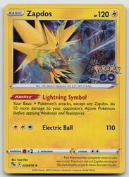 Zapdos 029/078 Holo Rare Pokémon GO