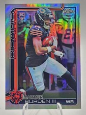 2025 Topps Chrome Football Luther Burden III (RC) #334 Refractor Chicago Bears