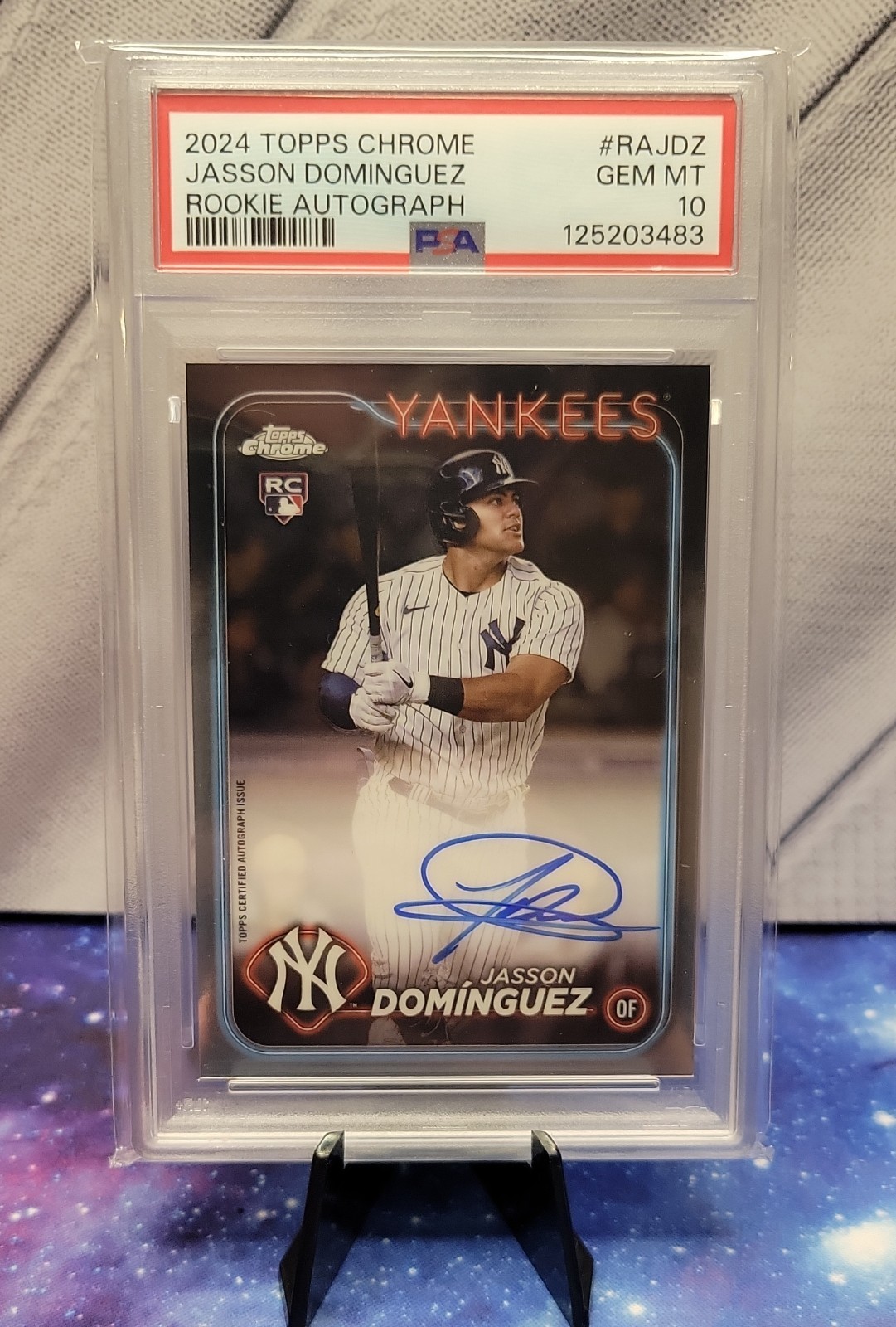 2024 Topps Chrome - Rookie Autographs Jasson Dominguez #RA-JDZ (AU, RC)