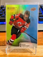 *NICO HISCHIER* RAINBOW GREEN/BLUE 218/299!! 2021-22 UPPER DECK ALLURE