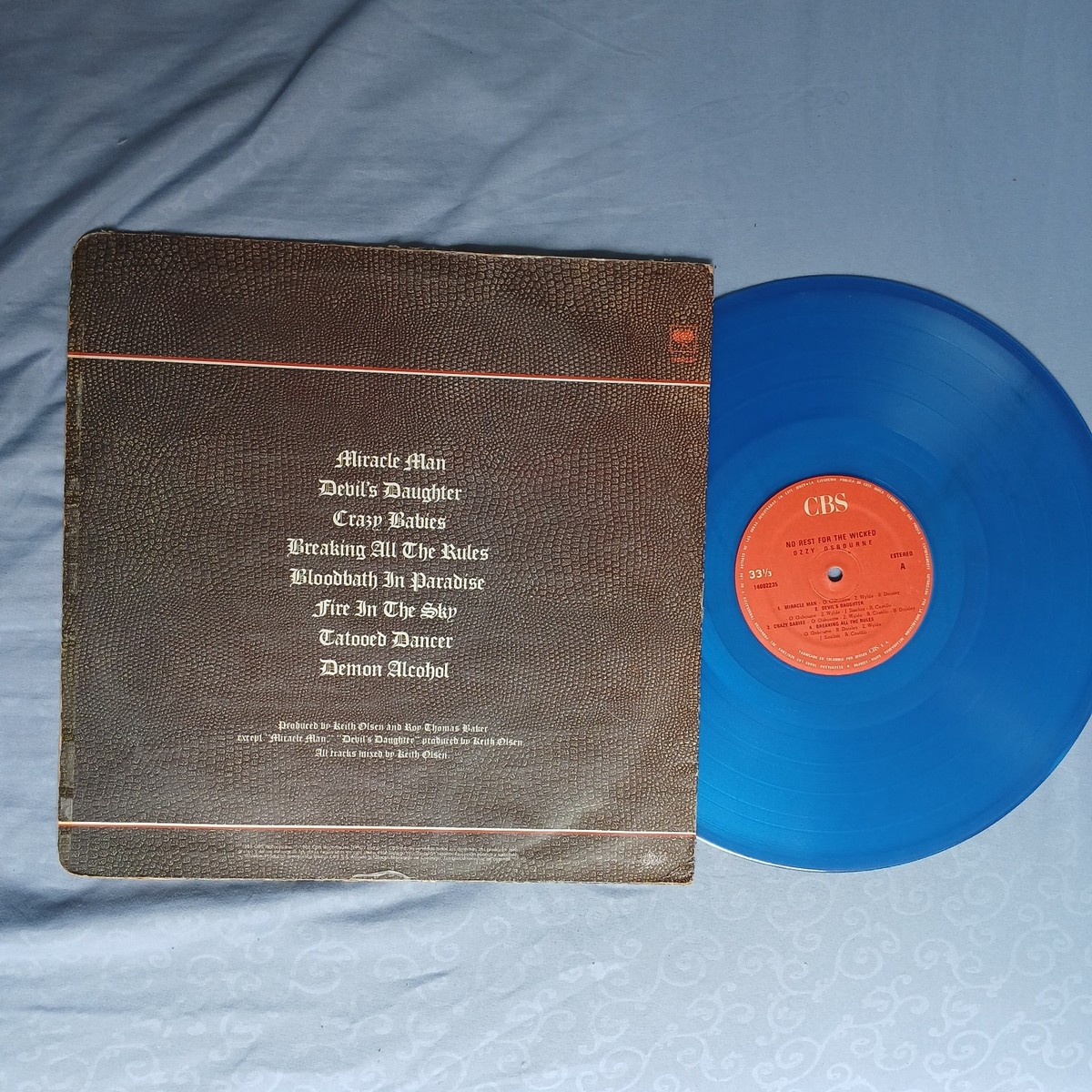 Colombia Ozzy Osbourne No Rest For The Wicked Color LP | eBay