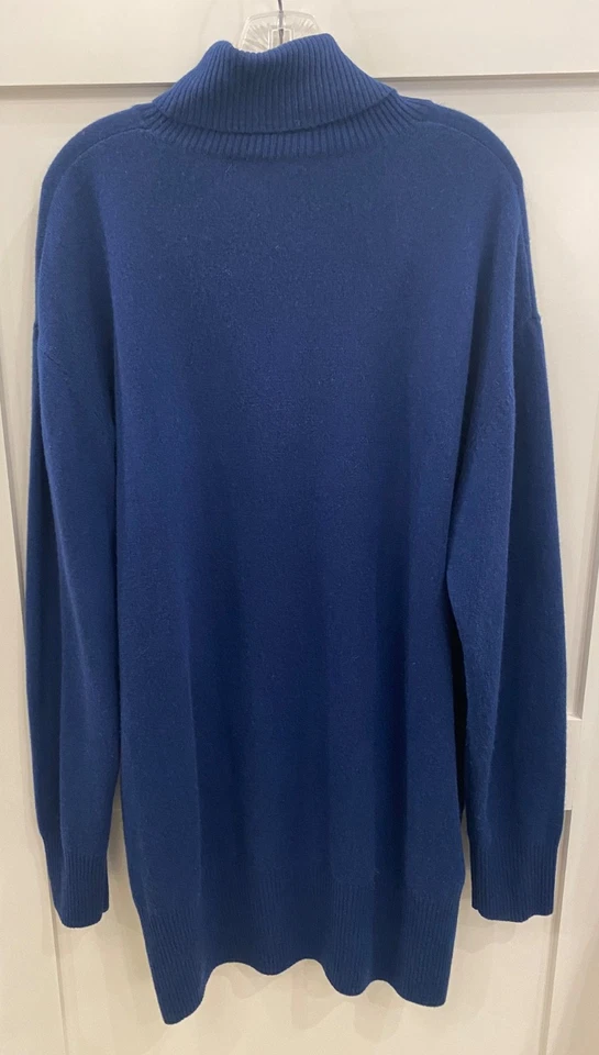 Vestido Suéter Universal Standard Para Mujer Lana Cachemira L/S Azul Marino Talla Pequeña Foto 2 de 4