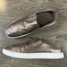 VINCE VERRELL-2 LEATHER SLIP-ON FASHION SNEAKER SZ 9.5, RETAIL 195