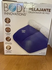 body innovations soothing foot warmer Blue Fits Up To Size 12 Heat & Massage